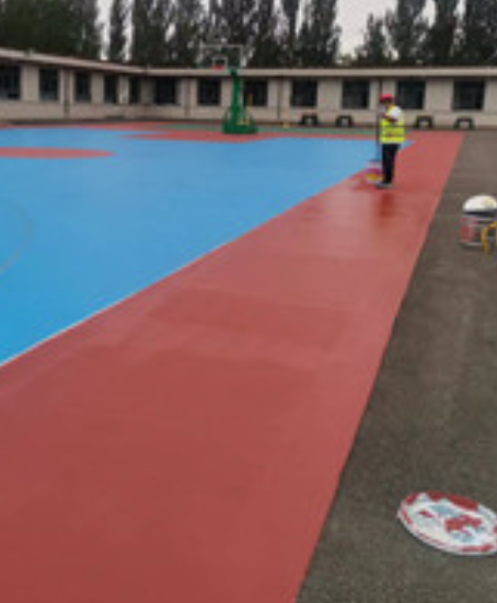 洋浦经济开发区旧篮球场地面改造翻新整改   